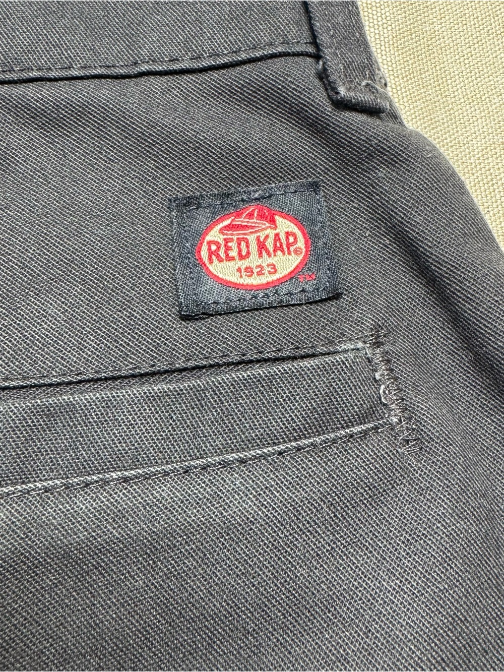 Red Kap Black Work Shorts Uniform Utility Flat Front Men’s 32 Made USA - Picture 6 of 10